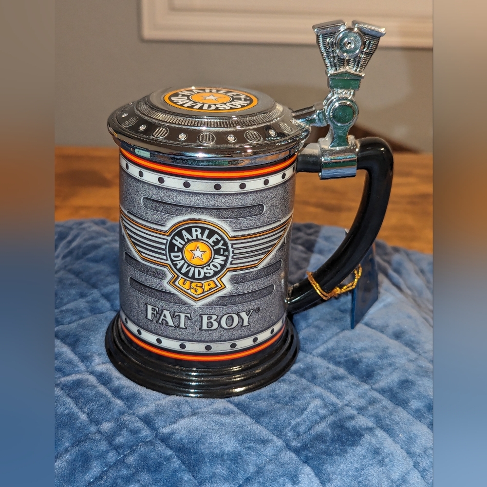 Harley Davidson Collector 2000 Fat Boy Tankard Beer Stein